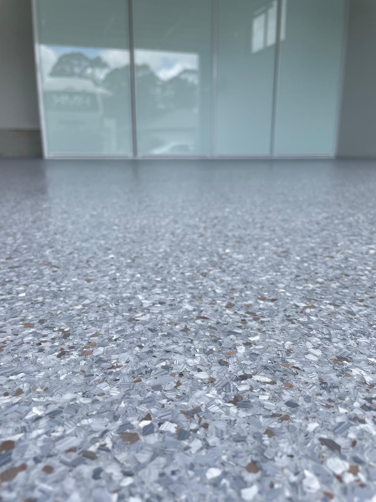 Denham Court garage after epoxy